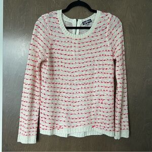 Pink Bobble Trim Sweater